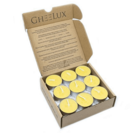 Golden Ghee čajové sviečky s ghee maslom 18ks Golden Ghee čajové sviečky s ghee maslom 18ks