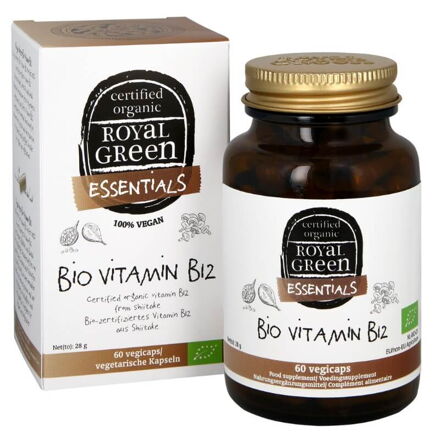 Royal Green bio vitamín B12 zo shiitake 60 kapsúl Royal Green bio vitamín B12 zo shiitake 60 kapsúl