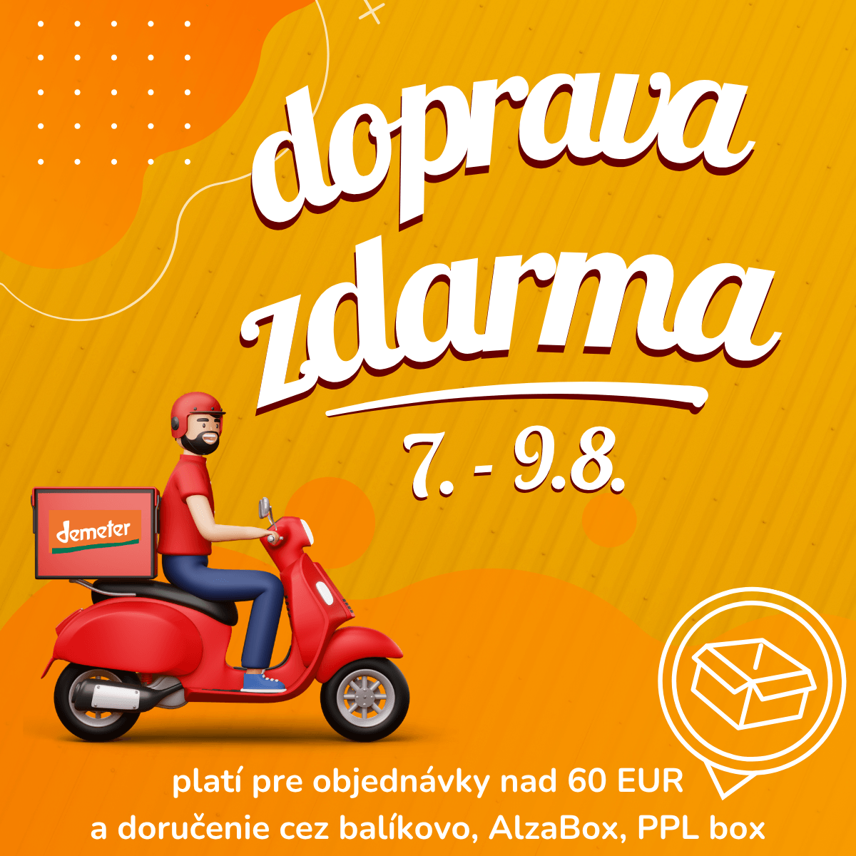 doprava zdarma do konca týždňa